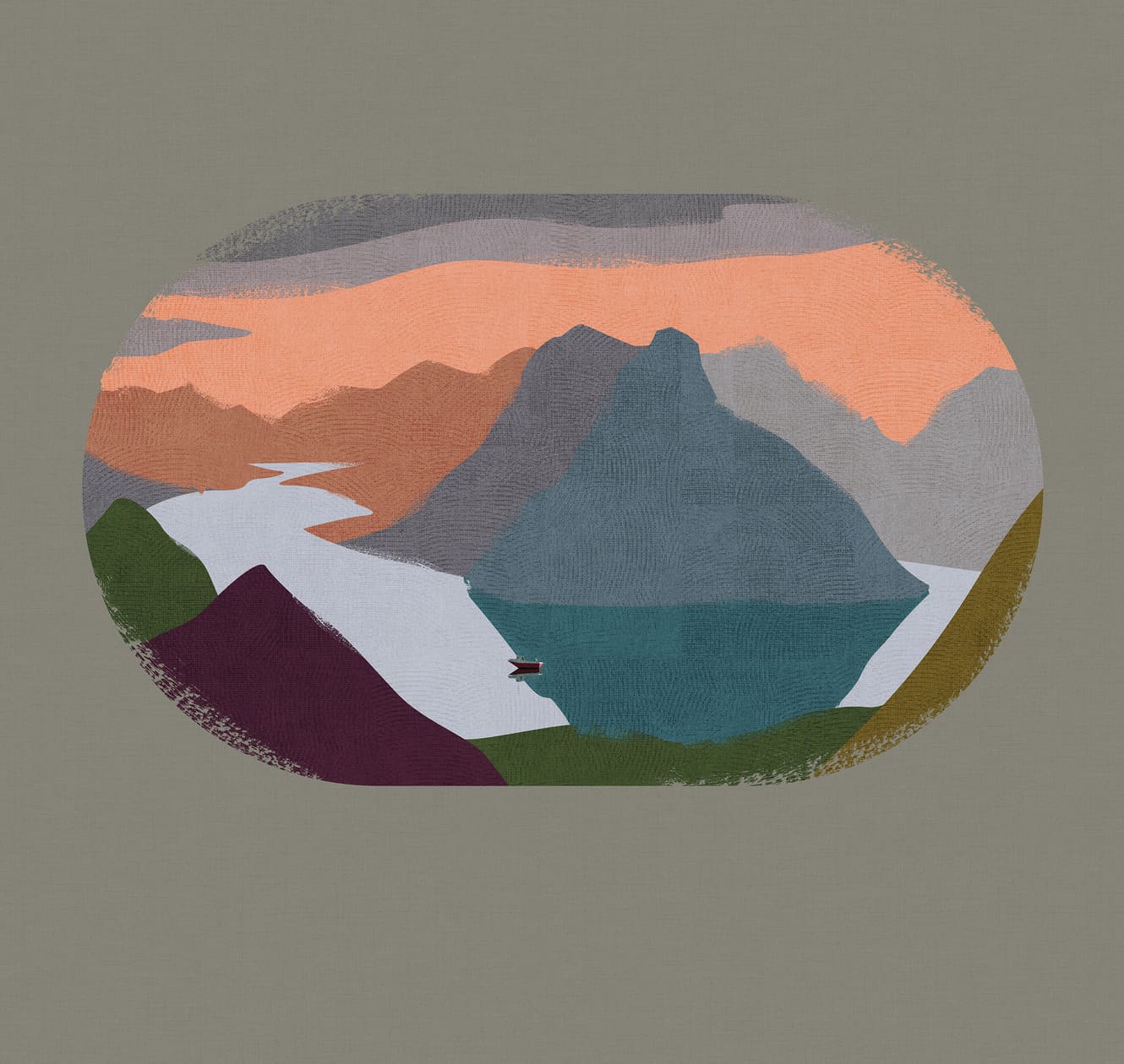 Панно Luna Круиз Путешествие в интерьере Фьорды CRZ2 005 3×2